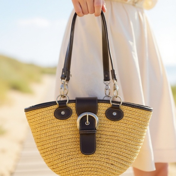 Ladies St. John’s Bay Jute Purse - Picture 2 of 16